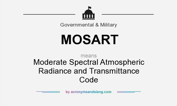 What does MOSART mean? It stands for Moderate Spectral Atmospheric Radiance and Transmittance Code