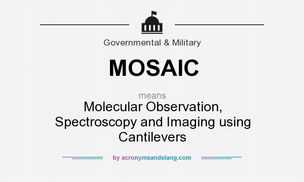 What does MOSAIC mean? It stands for Molecular Observation, Spectroscopy and Imaging using Cantilevers