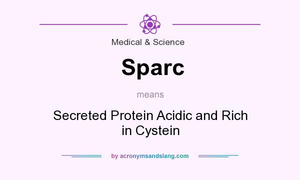 What does Sparc mean? It stands for Secreted Protein Acidic and Rich in Cystein