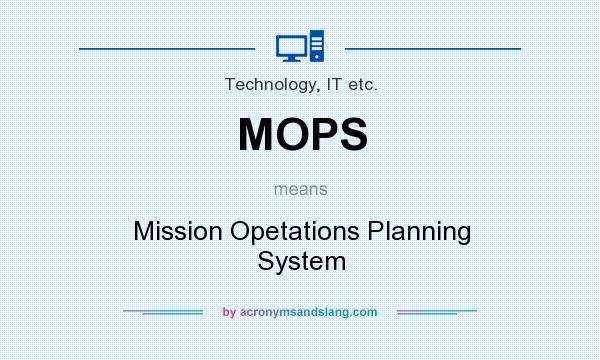 What does MOPS mean? It stands for Mission Opetations Planning System