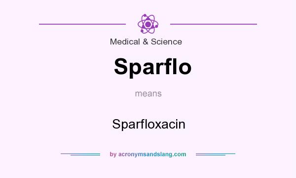 What does Sparflo mean? It stands for Sparfloxacin