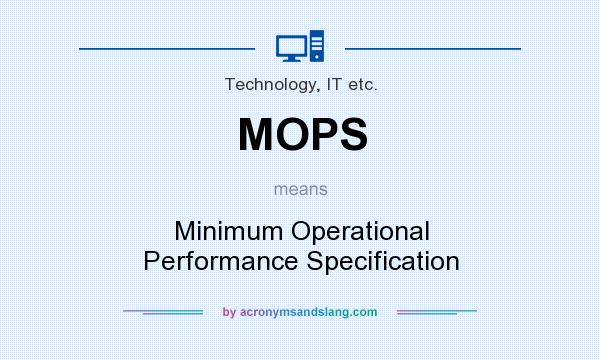 What does MOPS mean? It stands for Minimum Operational Performance Specification