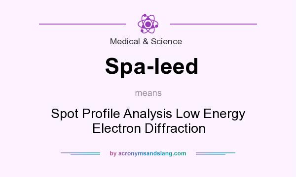 What does Spa-leed mean? It stands for Spot Profile Analysis Low Energy Electron Diffraction