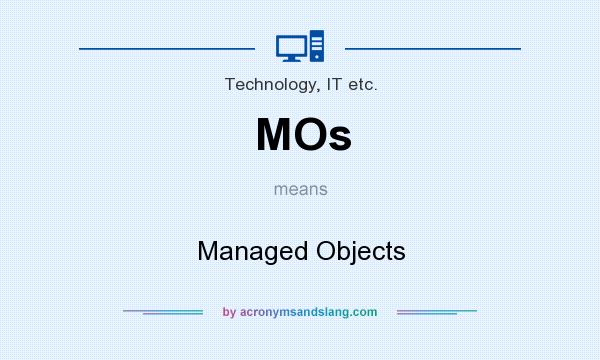 What does MOs mean? It stands for Managed Objects