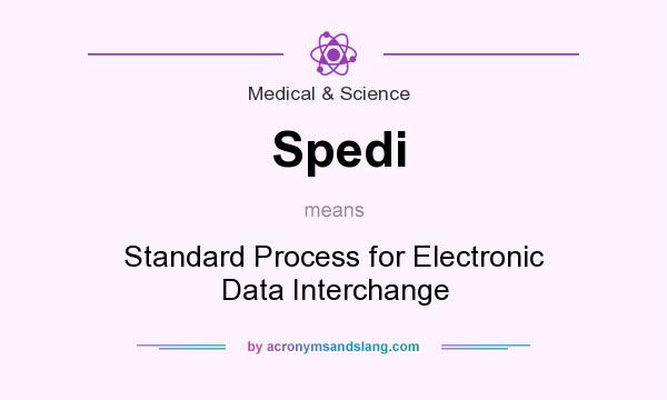 What does Spedi mean? It stands for Standard Process for Electronic Data Interchange