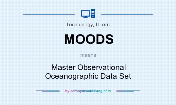 What does MOODS mean? It stands for Master Observational Oceanographic Data Set