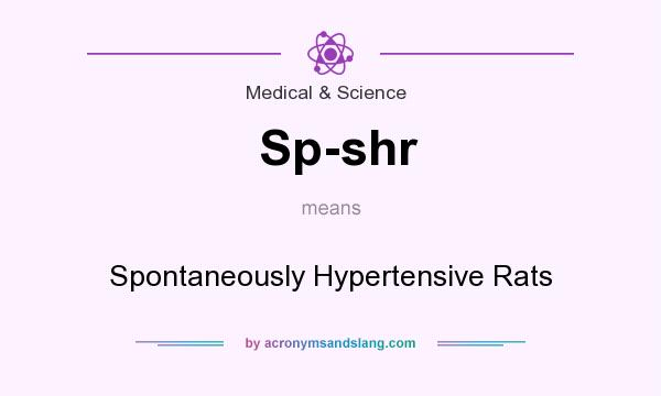 What does Sp-shr mean? It stands for Spontaneously Hypertensive Rats