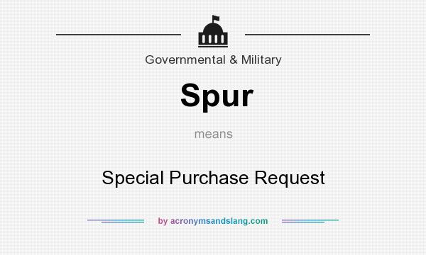 What does Spur mean? It stands for Special Purchase Request