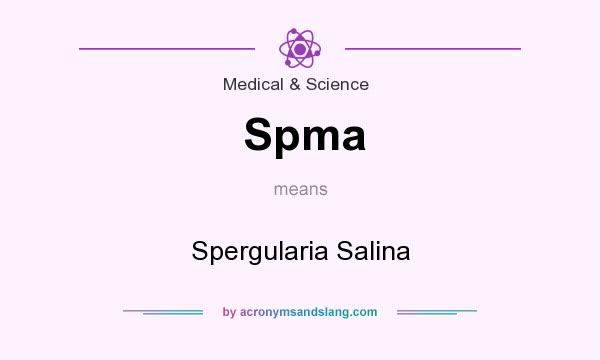 What does Spma mean? It stands for Spergularia Salina