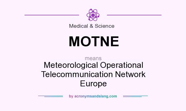 What does MOTNE mean? It stands for Meteorological Operational Telecommunication Network Europe