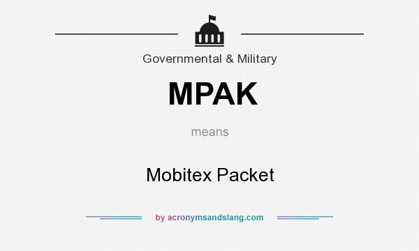 What does MPAK mean? It stands for Mobitex Packet