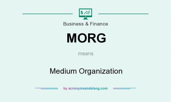 What does MORG mean? It stands for Medium Organization
