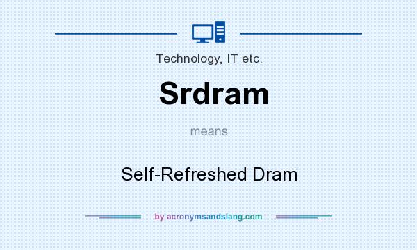 What does Srdram mean? It stands for Self-Refreshed Dram