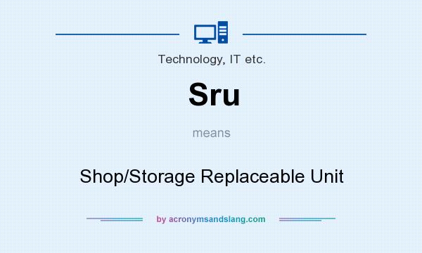 What does Sru mean? It stands for Shop/Storage Replaceable Unit