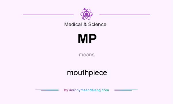 What does MP mean? It stands for mouthpiece