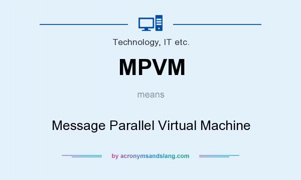 What does MPVM mean? It stands for Message Parallel Virtual Machine