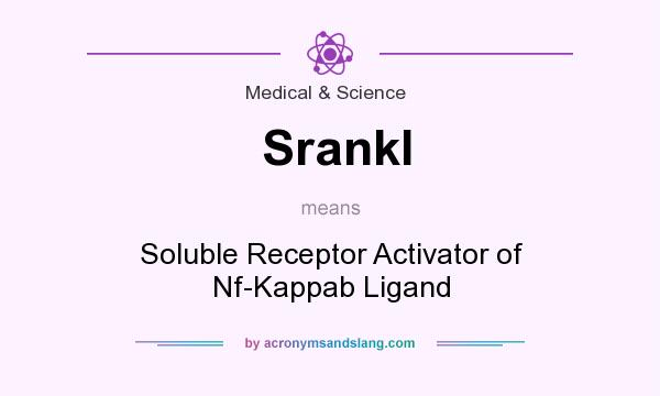What does Srankl mean? It stands for Soluble Receptor Activator of Nf-Kappab Ligand