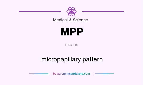 What does MPP mean? It stands for micropapillary pattern