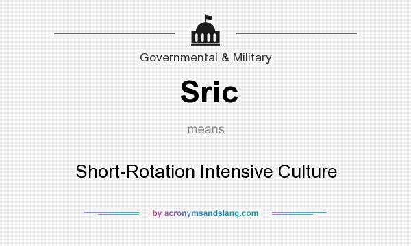 What does Sric mean? It stands for Short-Rotation Intensive Culture