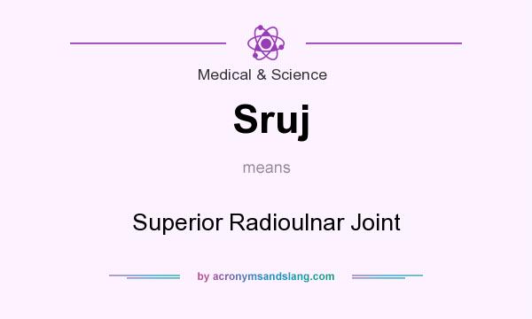 What does Sruj mean? It stands for Superior Radioulnar Joint