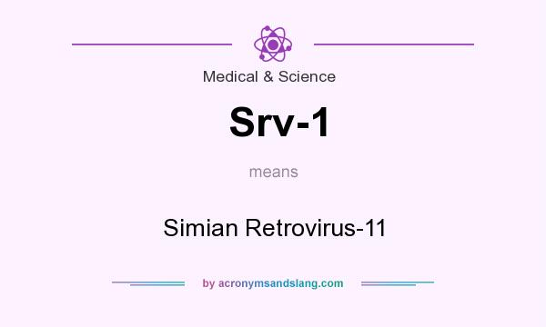 What does Srv-1 mean? It stands for Simian Retrovirus-11
