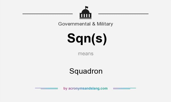 What does Sqn(s) mean? It stands for Squadron