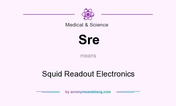 What does Sre mean? It stands for Squid Readout Electronics