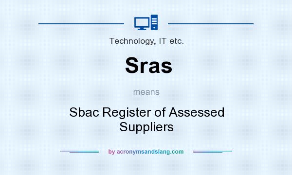 What does Sras mean? It stands for Sbac Register of Assessed Suppliers