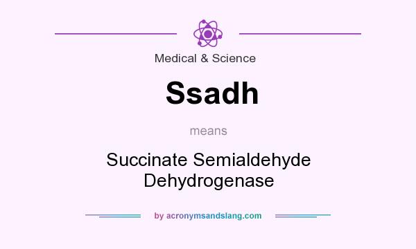 What does Ssadh mean? It stands for Succinate Semialdehyde Dehydrogenase