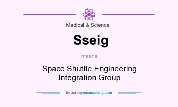 What does Sseig mean? It stands for Space Shuttle Engineering Integration Group