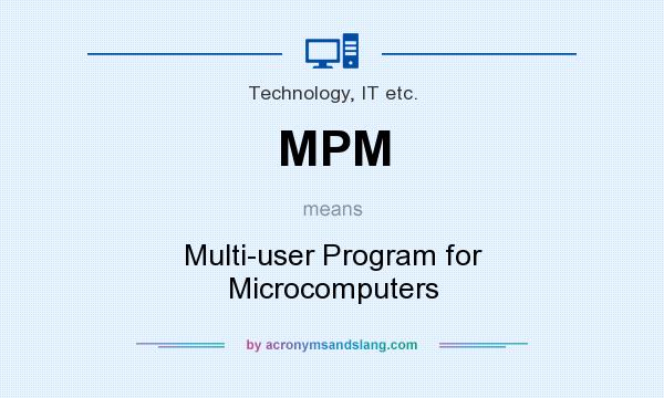 What does MPM mean? It stands for Multi-user Program for Microcomputers