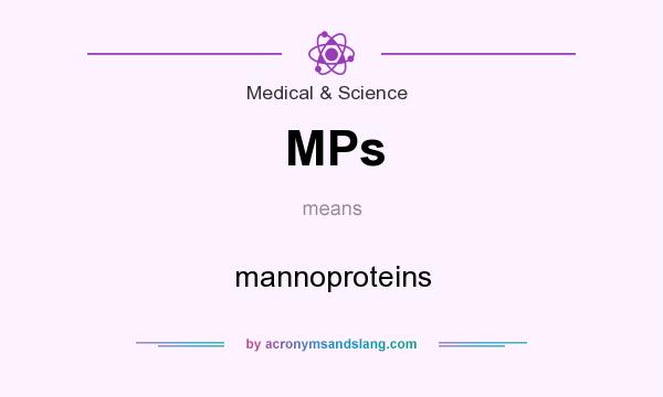 What does MPs mean? It stands for mannoproteins