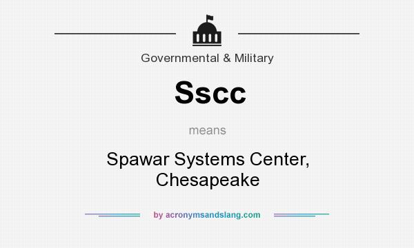 What does Sscc mean? It stands for Spawar Systems Center, Chesapeake