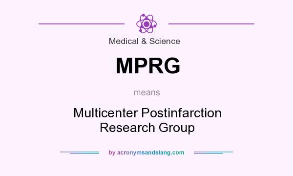 What does MPRG mean? It stands for Multicenter Postinfarction Research Group