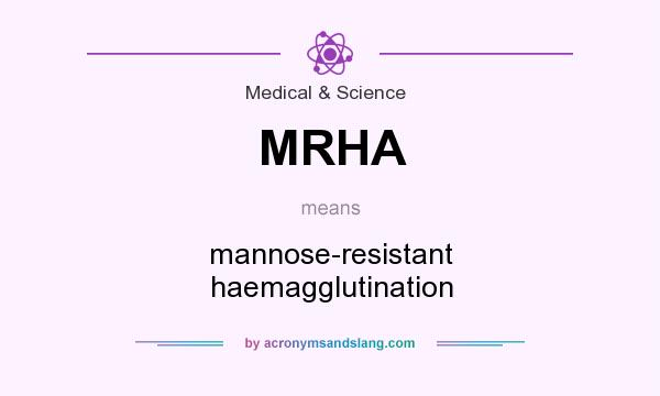 What does MRHA mean? It stands for mannose-resistant haemagglutination