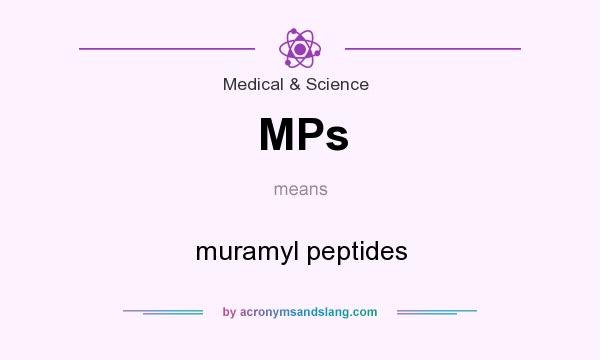 What does MPs mean? It stands for muramyl peptides