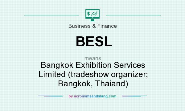 What does BESL mean? It stands for Bangkok Exhibition Services Limited (tradeshow organizer; Bangkok, Thaiand)