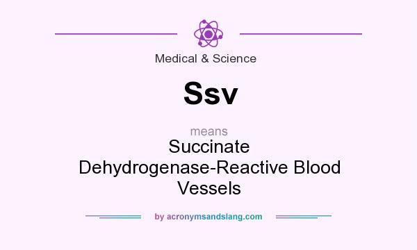 What does Ssv mean? It stands for Succinate Dehydrogenase-Reactive Blood Vessels