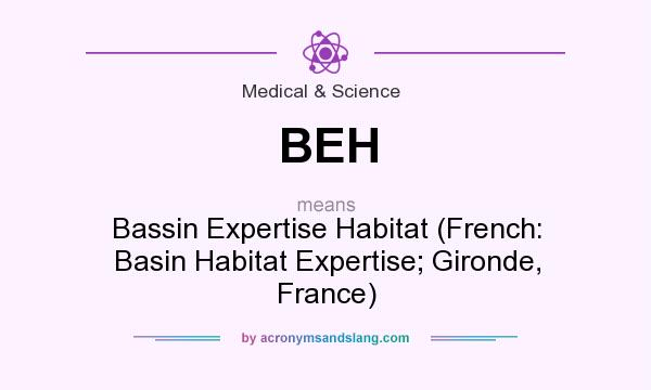 What does BEH mean? It stands for Bassin Expertise Habitat (French: Basin Habitat Expertise; Gironde, France)