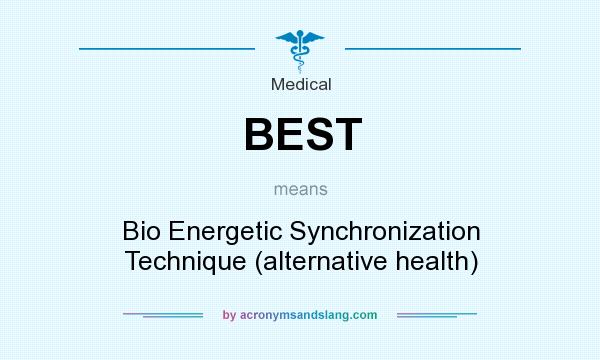 What does BEST mean? It stands for Bio Energetic Synchronization Technique (alternative health)