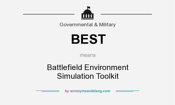What does BEST mean? It stands for Battlefield Environment Simulation Toolkit