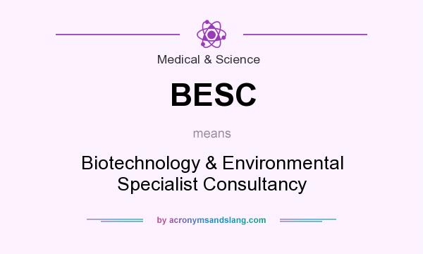 What does BESC mean? It stands for Biotechnology & Environmental Specialist Consultancy