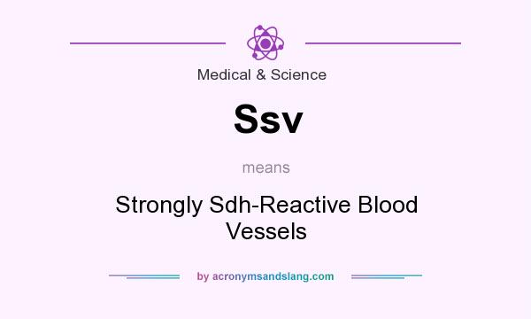 What does Ssv mean? It stands for Strongly Sdh-Reactive Blood Vessels