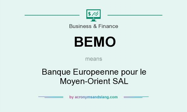 What does BEMO mean? It stands for Banque Europeenne pour le Moyen-Orient SAL