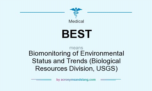 What does BEST mean? It stands for Biomonitoring of Environmental Status and Trends (Biological Resources Division, USGS)