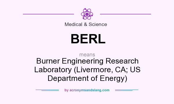 What does BERL mean? It stands for Burner Engineering Research Laboratory (Livermore, CA; US Department of Energy)