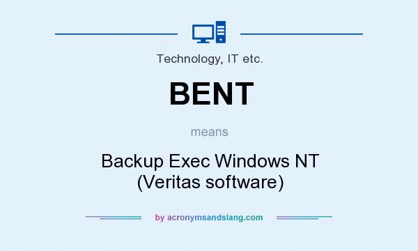 What does BENT mean? It stands for Backup Exec Windows NT (Veritas software)