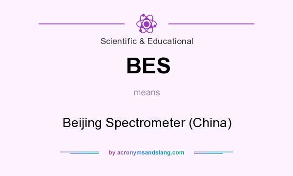 What does BES mean? It stands for Beijing Spectrometer (China)