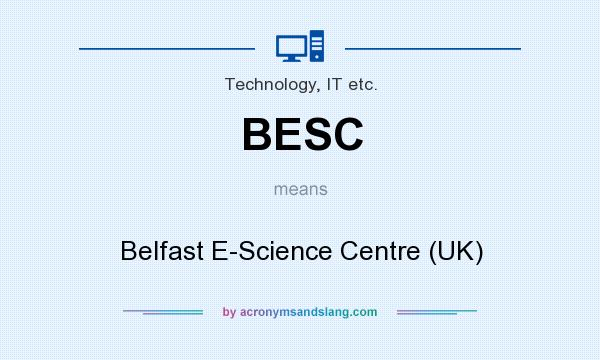 What does BESC mean? It stands for Belfast E-Science Centre (UK)