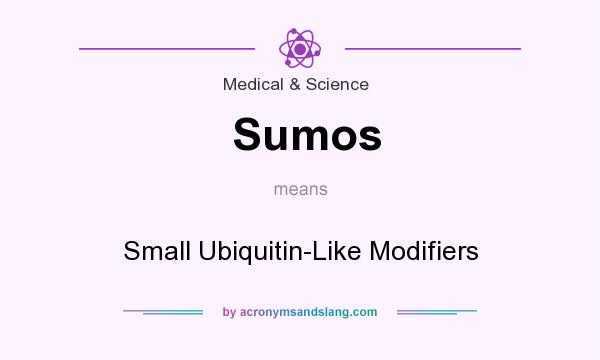 What does Sumos mean? It stands for Small Ubiquitin-Like Modifiers